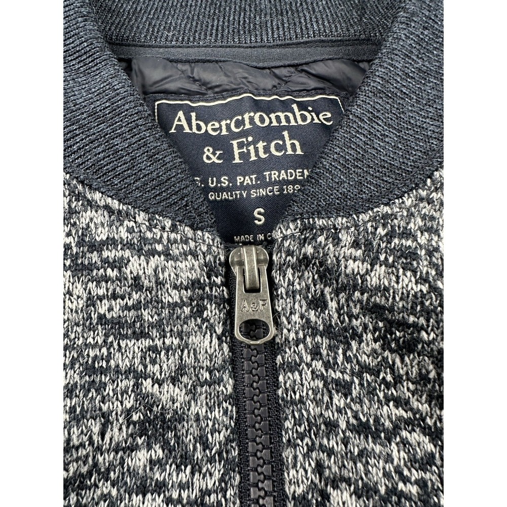 Abercrombie Fitch Jacket Men's S Bomber Varsity Insulated Quilted Blade Collar - Picture 4 of 12